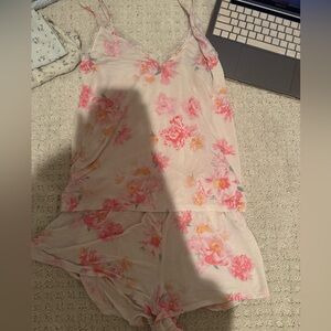 Victoria Secret Floral Pink Sleepwear Set